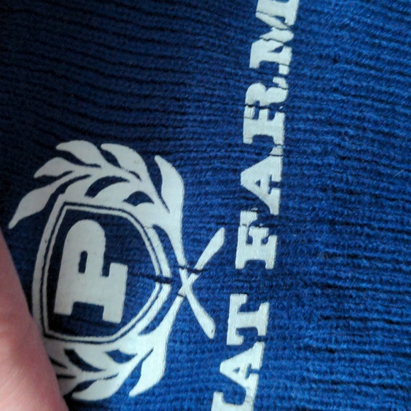 Phat Farm One Size Fits all Blue and White Beanie Winter Hat - Picture 4 of 4